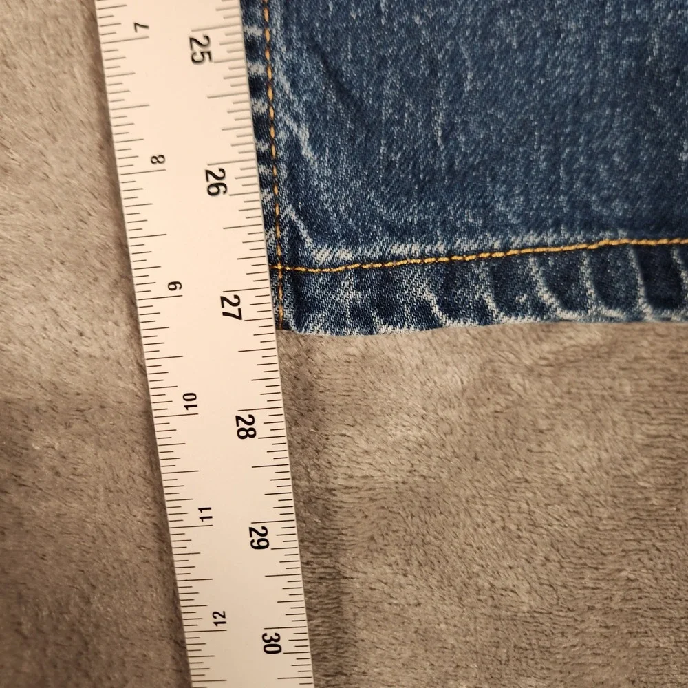 Levi's 505 Regular Fit Jeans Mens 32x30 Blue Excellent Straight Leg Denim - Picture 4 of 13